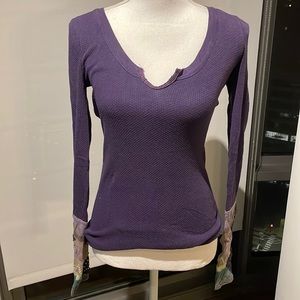 Free people waffle shirt